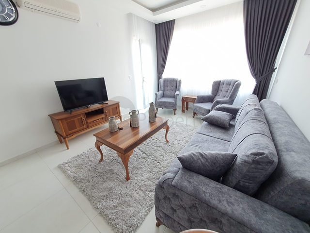 اطلالة بحر - طابق مرتفع -شقة غرفة وصالة ضمن مجمع سكني حديث / مهموتلار / الانيا 