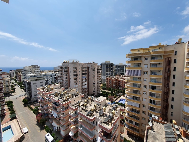 اطلالة بحر - طابق مرتفع -شقة غرفة وصالة ضمن مجمع سكني حديث / مهموتلار / الانيا 