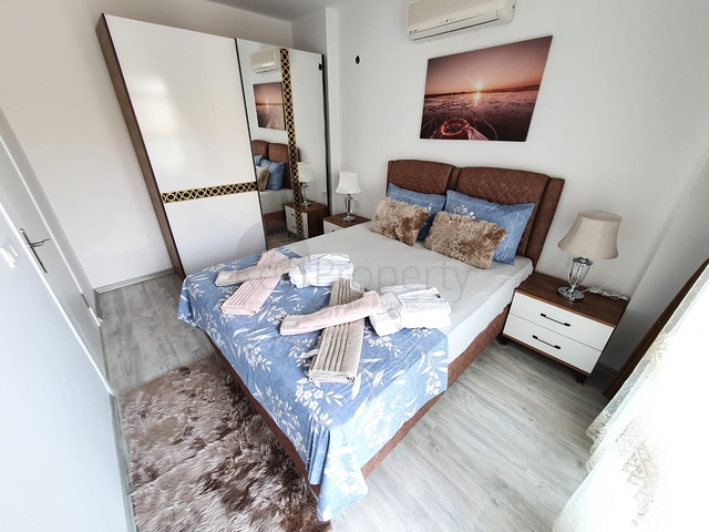 اطلالة بحر - طابق مرتفع -شقة غرفة وصالة ضمن مجمع سكني حديث / مهموتلار / الانيا 