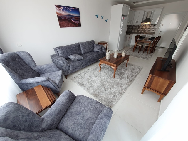 اطلالة بحر - طابق مرتفع -شقة غرفة وصالة ضمن مجمع سكني حديث / مهموتلار / الانيا 