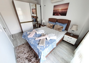 اطلالة بحر - طابق مرتفع -شقة غرفة وصالة ضمن مجمع سكني حديث / مهموتلار / الانيا 