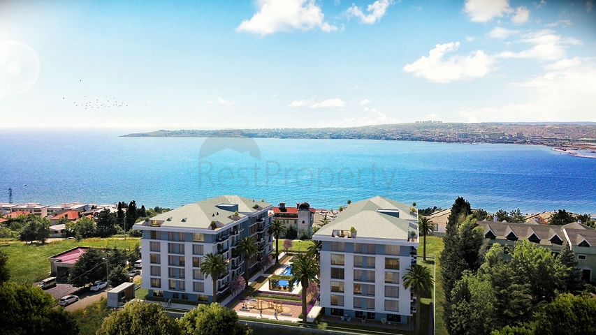 اطلالة بحرية - مرونة بالدفعات - مجمع قيد الانشاء في اسطنبول 