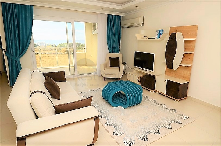 اطلالة بحر - دوبلكس مفروشة ضمن مجمع يضم كافة الخدمات -افسلار / الانيا 