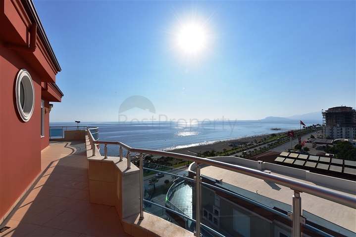 ضمن اول صف على البحر - دوبلكس 3 غرف نوم وصالة - مهموتلار / الانيا 