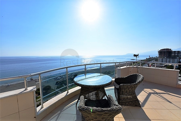 ضمن اول صف على البحر - دوبلكس 3 غرف نوم وصالة - مهموتلار / الانيا 