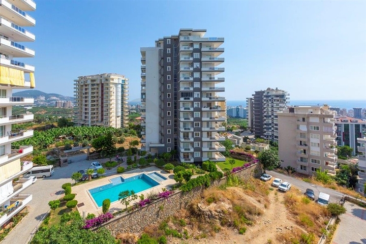 طابق مرتفع -اطلالة مفتوحة - شقة عائلية 2 غرفة وصالة - مهموتلار /الانيا 