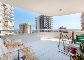 طابق مرتفع -اطلالة مفتوحة - شقة عائلية 2 غرفة وصالة - مهموتلار /الانيا 