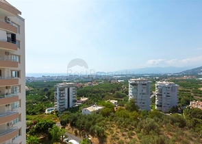 طابق مرتفع -اطلالة مفتوحة - شقة عائلية 2 غرفة وصالة - مهموتلار /الانيا 