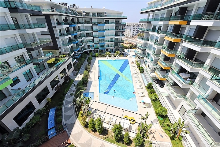 مجمع فاخر - شقة مؤثثة من تصميم 1+1 - في كارجي جاك / الانيا 