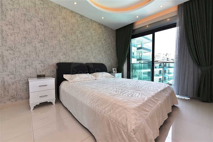 مجمع فاخر - شقة مؤثثة من تصميم 1+1 - في كارجي جاك / الانيا 