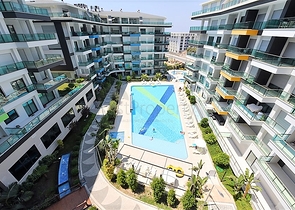 مجمع فاخر - شقة مؤثثة من تصميم 1+1 - في كارجي جاك / الانيا 