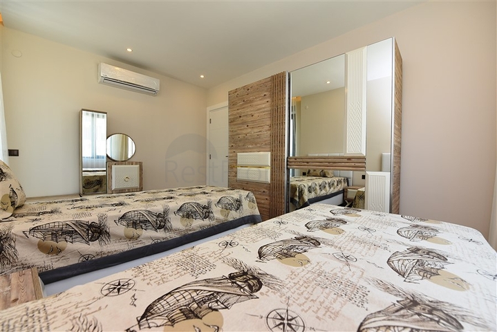 دوبلكس ارضية - تصميم 1+4 - مفروشة - ضمن مجمع فاخر / كارجي جاك / الانيا 