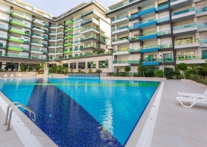 دوبلكس ارضية - تصميم 1+4 - مفروشة - ضمن مجمع فاخر / كارجي جاك / الانيا 