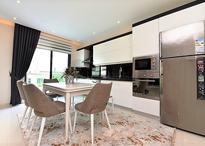 دوبلكس ارضية - تصميم 1+4 - مفروشة - ضمن مجمع فاخر / كارجي جاك / الانيا 