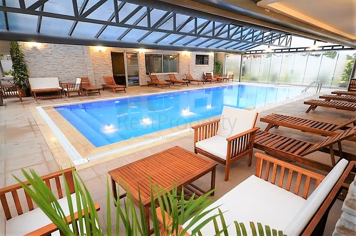 اطلالة بحر مباشرة - شقة فاخرة تصميم 1+1 - ضمن مجمع 5 نجوم / كاستل / الانيا  