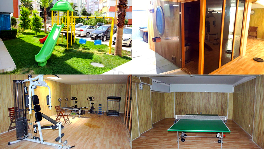 شقة 2 + 1 في مجمع ليمان كونيالتي على بعد 600 م من البحر