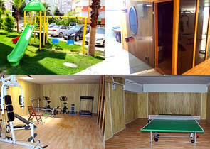 شقة 2 + 1 في مجمع ليمان كونيالتي على بعد 600 م من البحر