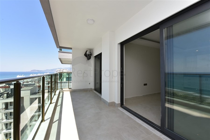 اطلالة مباشرة على البحر - شقة غرفتين وصالة ضمن مجمع حديث - مهموتلار / الانيا 