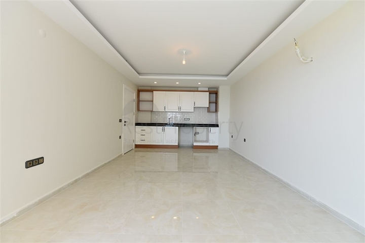 اطلالة مباشرة على البحر - شقة غرفتين وصالة ضمن مجمع حديث - مهموتلار / الانيا 