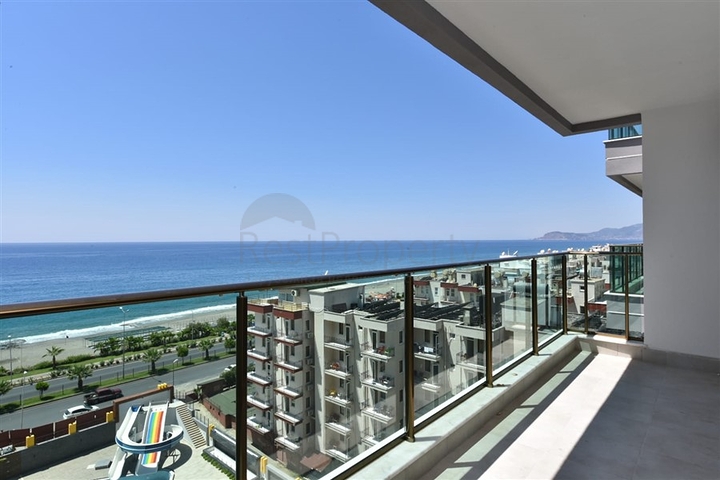 اطلالة مباشرة على البحر - شقة غرفتين وصالة ضمن مجمع حديث - مهموتلار / الانيا 