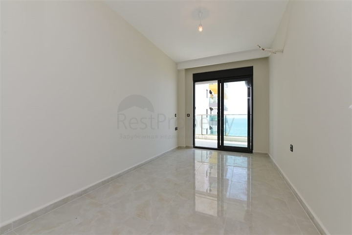 اطلالة مباشرة على البحر - شقة غرفتين وصالة ضمن مجمع حديث - مهموتلار / الانيا 