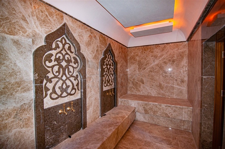 اطلالة مباشرة على البحر - شقة غرفتين وصالة ضمن مجمع حديث - مهموتلار / الانيا 