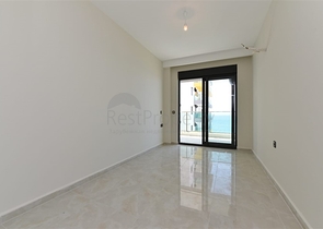 اطلالة مباشرة على البحر - شقة غرفتين وصالة ضمن مجمع حديث - مهموتلار / الانيا 