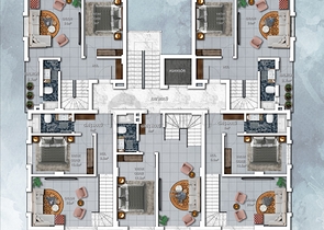 بالاقساط دون فوائد - مجمع سكني حديث قيد الانشاء في افسلار / الانيا 