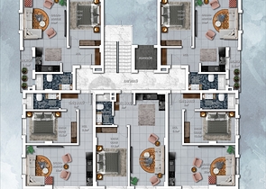 بالاقساط دون فوائد - مجمع سكني حديث قيد الانشاء في افسلار / الانيا 