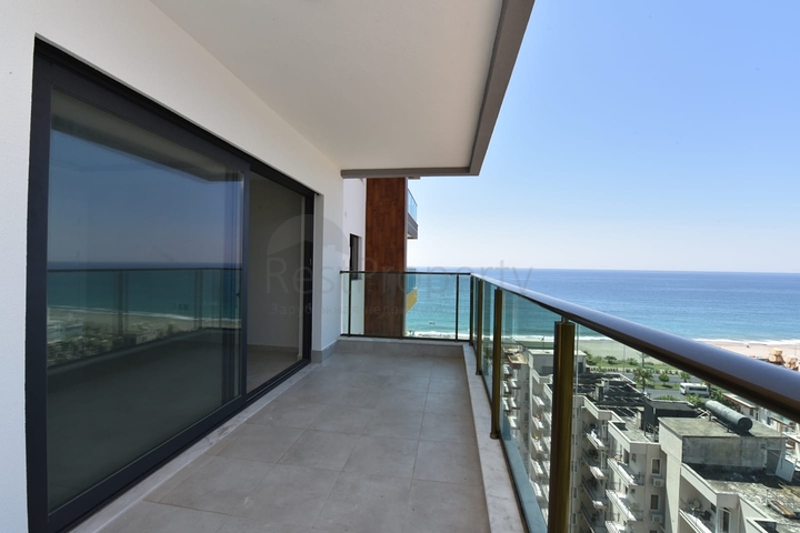 اطلالة بحر مباشرة - شقة طابق مرتفع -غرفتين وصالة -مجمع حديث /مهموتلار / الانيا 