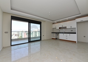 اطلالة بحر مباشرة - شقة طابق مرتفع -غرفتين وصالة -مجمع حديث /مهموتلار / الانيا 