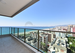 اطلالة بحر مباشرة - شقة طابق مرتفع -غرفتين وصالة -مجمع حديث /مهموتلار / الانيا 