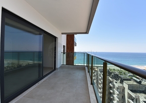 اطلالة بحر مباشرة - شقة طابق مرتفع -غرفتين وصالة -مجمع حديث /مهموتلار / الانيا 