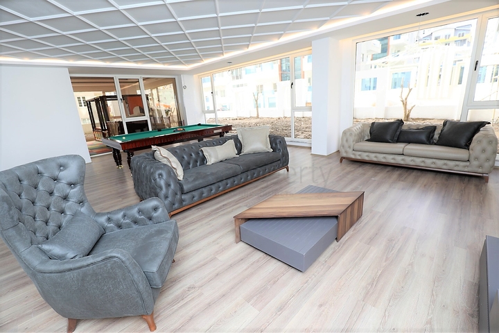 شقة مفروشة ضمن مجمع سكني حديث - تصميم 1+1 - في مهموتلار / الانيا 