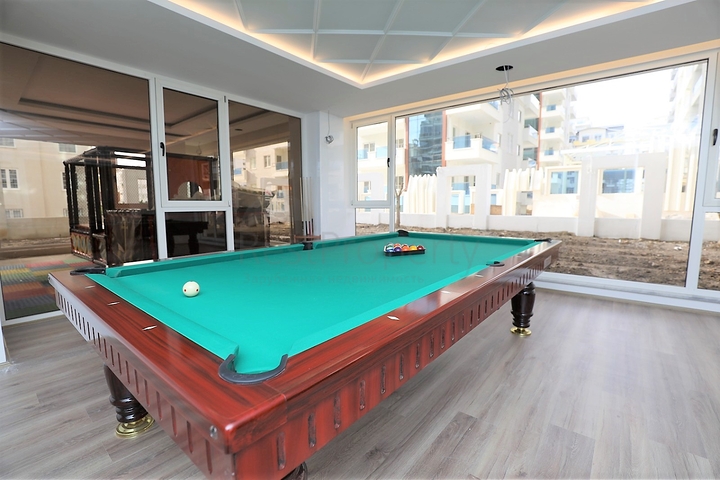 شقة مفروشة ضمن مجمع سكني حديث - تصميم 1+1 - في مهموتلار / الانيا 