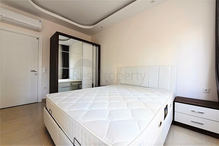 شقة مفروشة ضمن مجمع سكني حديث - تصميم 1+1 - في مهموتلار / الانيا 