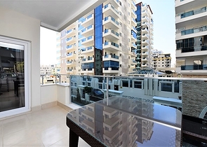 شقة مفروشة ضمن مجمع سكني حديث - تصميم 1+1 - في مهموتلار / الانيا 