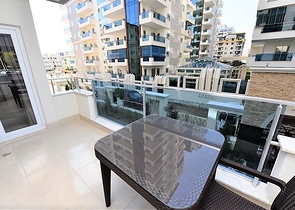 شقة مفروشة ضمن مجمع سكني حديث - تصميم 1+1 - في مهموتلار / الانيا 