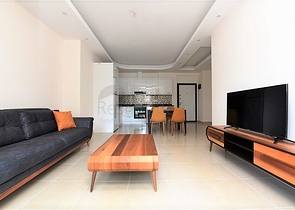 شقة مفروشة ضمن مجمع سكني حديث - تصميم 1+1 - في مهموتلار / الانيا 