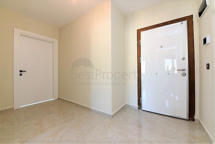 اول صف على البحر - شقة غرفتين وصالة طابق مرتفع -- مهموتلار / الانيا 