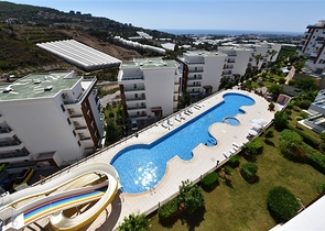 اطلالة بحر -دوبلكس مفروشة تصميم 3 غرف وصالة - مجمع فاخر -كارجي جاك / الانيا 