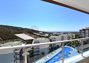 اطلالة بحر -دوبلكس مفروشة تصميم 3 غرف وصالة - مجمع فاخر -كارجي جاك / الانيا 