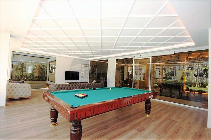 اطلالة بحر - شقة مفروشة ضمن مجمع حديث - تصميم 1+1 في مهموتلار /الانيا 