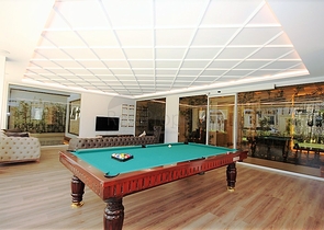 اطلالة بحر - شقة مفروشة ضمن مجمع حديث - تصميم 1+1 في مهموتلار /الانيا 