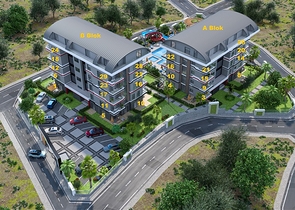 بالاقساط دون فوائد - مجمع سكني حديث قيد الانشاء - كارجي جاك / الانيا 