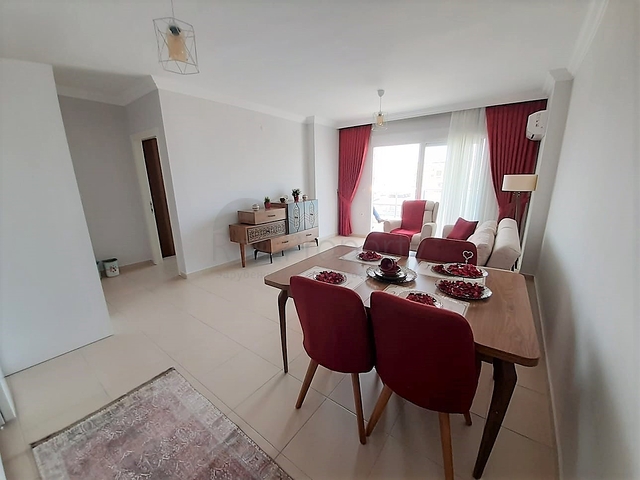 اطلالة بحر -طابق مرتفع - شقة مفروشة غرفة وصالة - مهموتلار /الانيا 