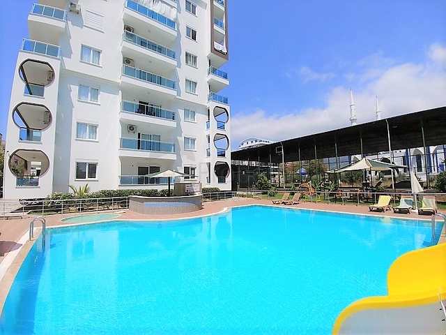 اطلالة بحر -طابق مرتفع - شقة مفروشة غرفة وصالة - مهموتلار /الانيا 