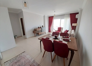 اطلالة بحر -طابق مرتفع - شقة مفروشة غرفة وصالة - مهموتلار /الانيا 