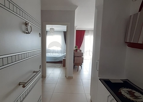 اطلالة بحر -طابق مرتفع - شقة مفروشة غرفة وصالة - مهموتلار /الانيا 