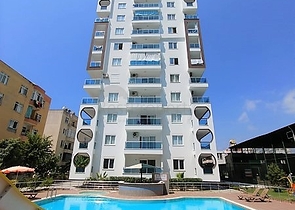 اطلالة بحر -طابق مرتفع - شقة مفروشة غرفة وصالة - مهموتلار /الانيا 